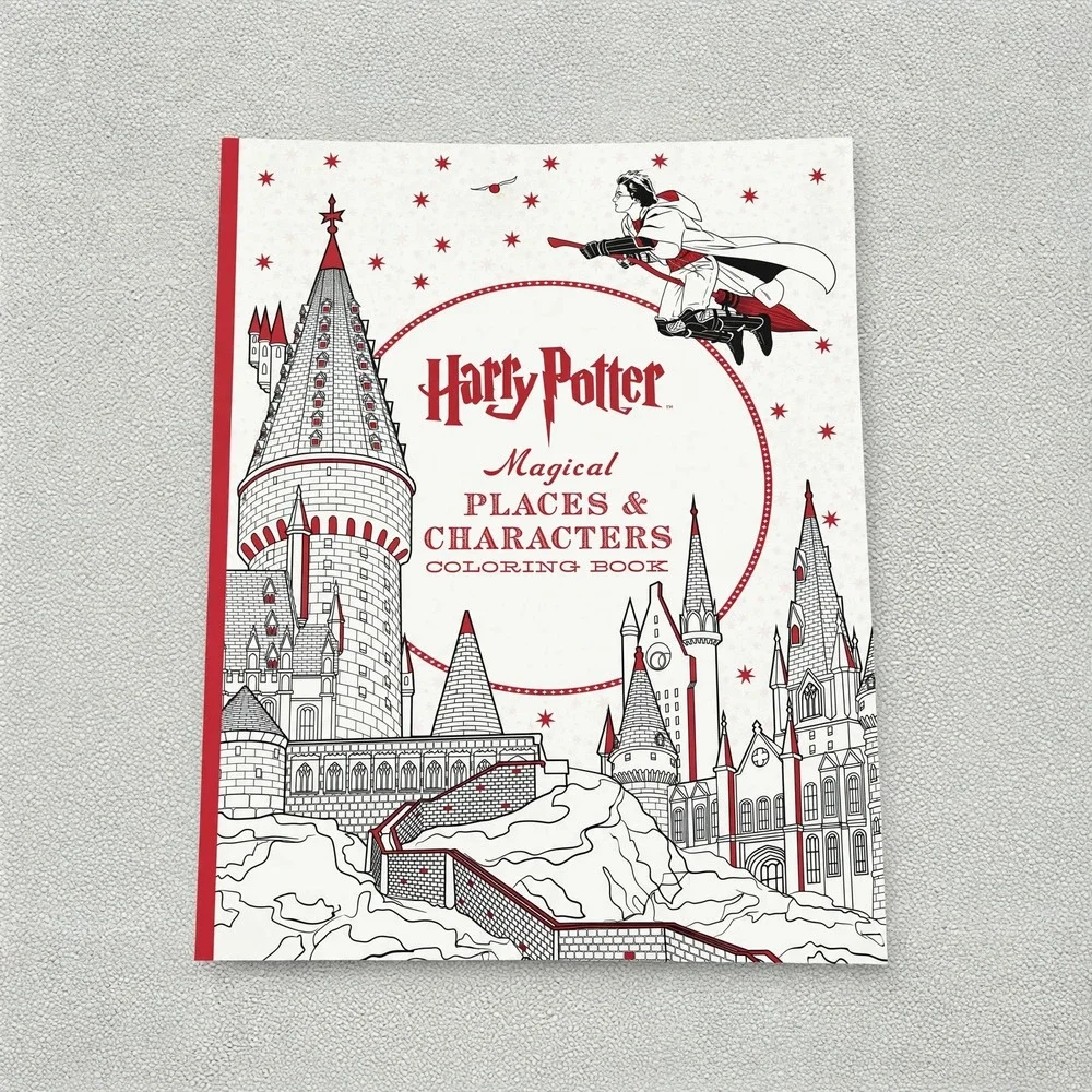Harry Potter Coloring Book Lot 2 Magical Places Characters Artifacts Scholastic